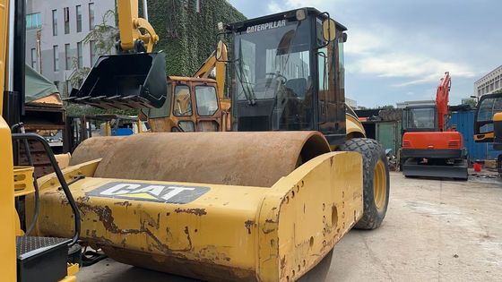 สีเดิม ใช้ Caterpillar CS-683E โรลเลอร์ถนนกลองเดียว สภาพดีเยี่ยม