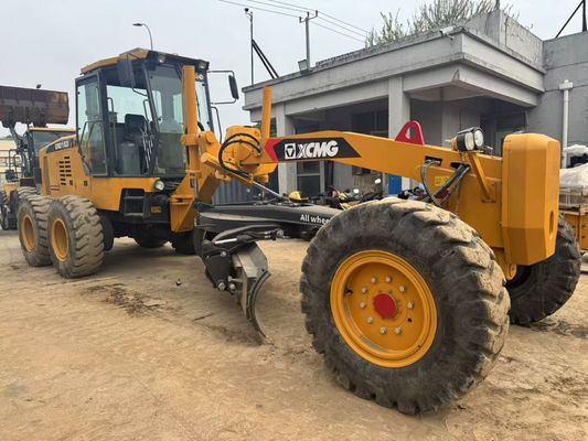 6 Drive Motor Grader 2023 ปีที่ใช้ XCMG GR2153 Motor Grader ประหยัดเชื้อเพลิงสําหรับการก่อสร้าง
