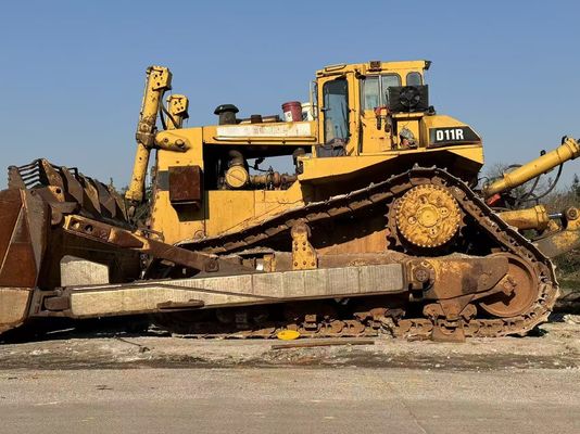 สีเดิม ใช้ Caterpillar D11R บูลโดเซอร์กับไฮดรอลิก Ripper