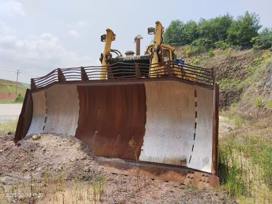 สีเดิม ใช้ Caterpillar D11R บูลโดเซอร์กับไฮดรอลิก Ripper