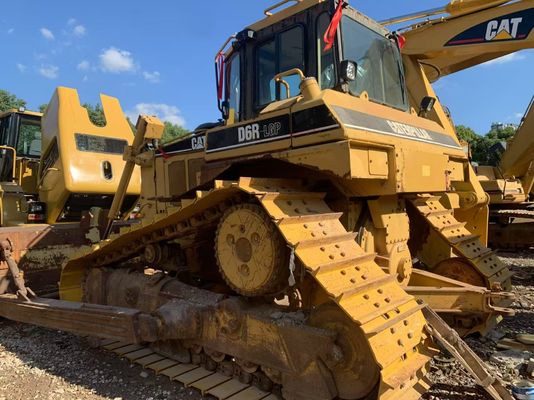 สีเดิม ใช้ Caterpillar D6R LGP Crawler Bulldozer ขายร้อน