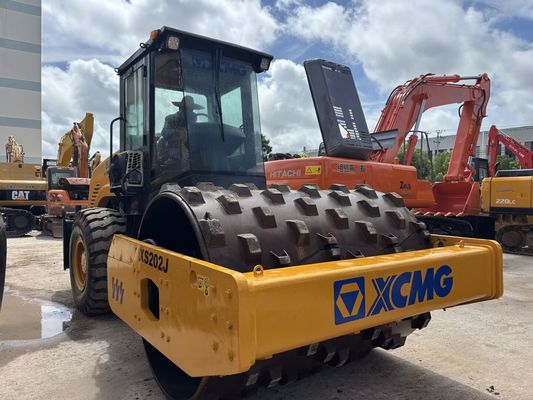ใช้ XCMG XS202J Single Drum Road Roller กับเท้าแกะ ราคาถูก