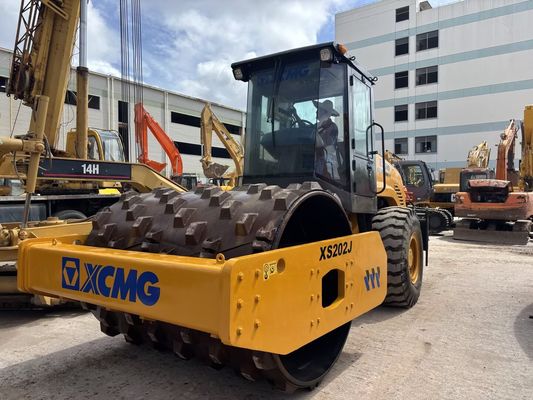 ใช้ XCMG XS202J Single Drum Road Roller กับเท้าแกะ ราคาถูก