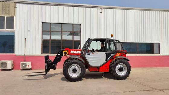 รถฟอร์คลิฟท์แบบยืดหด Manitou MT-X732 ใช้แล้ว ทนทานสำหรับการก่อสร้าง